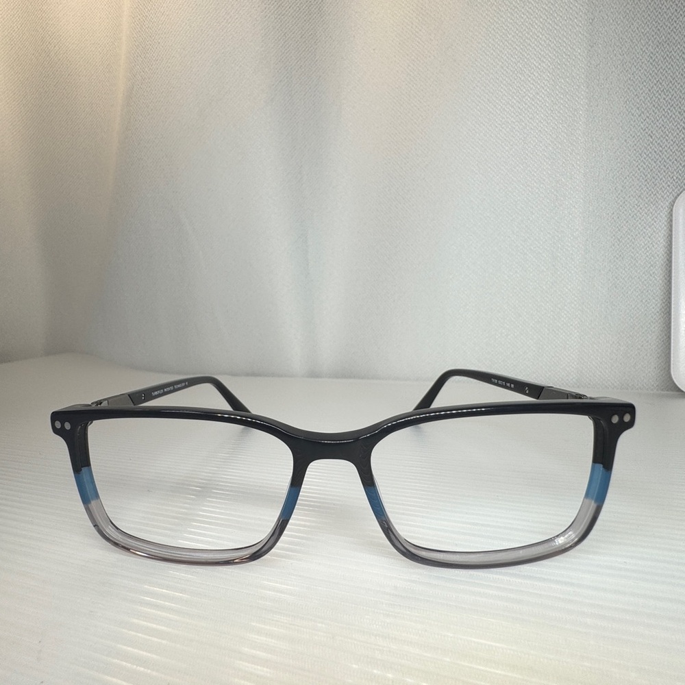 SPECSAVERS eyeglasses BLUE/CLEAR. Three tone. Frames only.